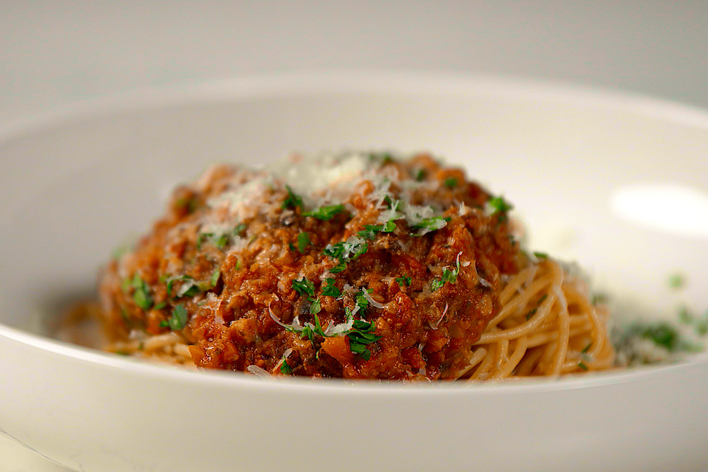 Mushroom and Cauliflower Bolognese