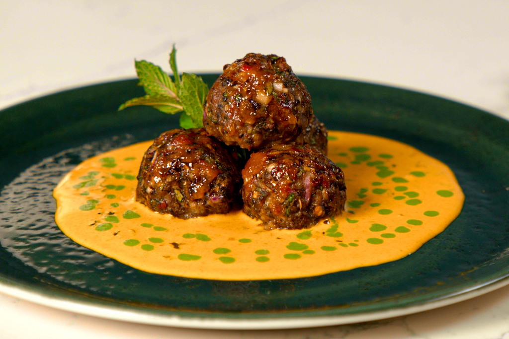 Spicy Mushroom and Lamb Meatballs